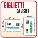 2500 Biglietti da Visita 8,5x5,5 cm