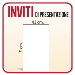 2.500 Inviti / Presentazioni 10,5x21 cm