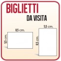 1.000 Biglietti da Visita 8,5x5,5 cm