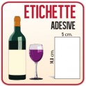 50 Etichette Adesive Carta 5 x 14,8 cm