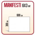 10 Manifesti 6x3 mt