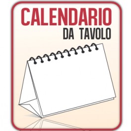 10 Calendari da Scrivania A5 quadrato 14,8x14,8 cm.