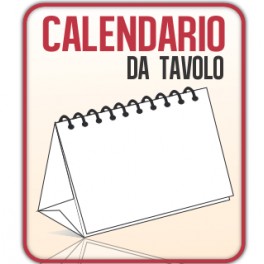 25 Calendari da Scrivania A5 quadrato 14,8x14,8 cm.