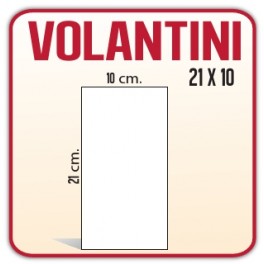 40.000 Inviti/Volantini 10x21 cm.