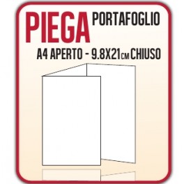 1000 Pieghevoli o Brochure 9.8x21cm.