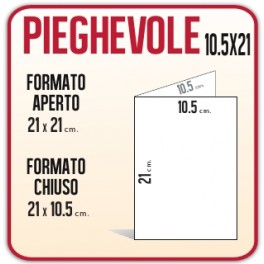 1.000 Pieghevoli 10.5x21cm.
