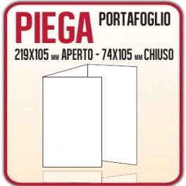 5000 Pieghevoli o Brochure 74x10,5 cm.