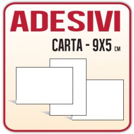 9x5 cm - Etichette Adesive in carta stampa digitale