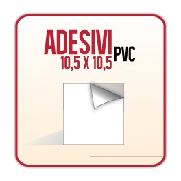 Quadrato (10,5 x 10,5 cm) - Etichette Adesive PVC