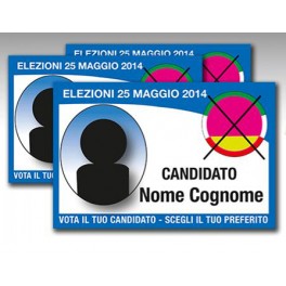 100 Santini Elettorali 8,5x5,5 cm.