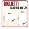 Biglietti Adesivi su Carta Patinata 9x5 cm