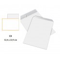 100 Buste da lettera a sacco C4, 90 g/m² carta offset, Senza Finestra, F.to 32,40 x 22,90 cm