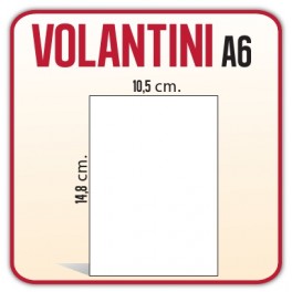 2.500 Volantini A6 14,8x21 cm