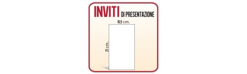 Inviti / Presentazioni 105x210 mm